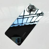 A+ Galinio stiklo dangtelis Xiaomi 11 Lite , Galinių durelių keitimas Kietas akumuliatorius, Galinio korpuso dangtelis Mi 11 Lite 5G NE Boba Black 4G white