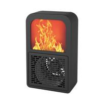 Sagit 400 W, MINI, Nešiojamas, Keraminis, Šildytuvas, Elektrinis, Aušintuvas, Karštas, Ventiliatorius, Namai, Žiema, Šiltesnis One Size juoda
