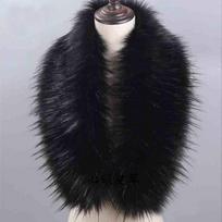 Cos Drabužiai Kailinis Apykaklė Hanfu Kailinė Apykaklė Pūkinė Striukė Imitacija Meškėno Palto Super Ilgas Kailis Nuimamas Kailinis Šalikas Šalis 120cm black