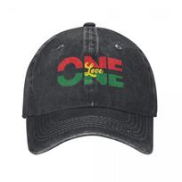 BOB MARLEY Jamaika Vienas Meilės Kepuraitė su Snapeliu Vintažinė Dėvėto Džinso Snapback Kepurė Unisex Stiliaus Lauko Vasaros Be Struktūros Minkšta Kepuraitė One Size gray