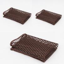 Mesh Dish Cloth 3030cm 3-Pack, Gray with Reinforced Edges for Kitchen Cleaning One Size ruda