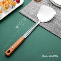 Stainless Steel Large Skimmer Ladle for Dumplings and Hot Pot white