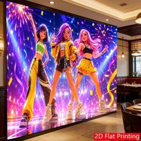 2D Flat 2D Flat Party Banner 1pc Vibrant K-pop Princess Stage Lights Colorful Lights Backdrop For Theme Party Backdrop Birthday Music Theme 100cm*150cm(39.37*59.06in) blue