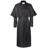Authentic Renaissance Priest Robe Costume For Stage Performances And Dress Up 3XL black