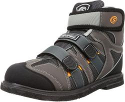 Hanshin Soji Felt Spike Shoes Model Magic M Gray TS-923 High-Cut pilka spalva