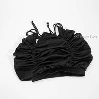 1PC White Reusable Net Plopping Bonnet Mesh Hat Net Plopping Bonnet Adjustable Hair Drying Hoods Hair Net Snoods Dry Hair Hat juoda