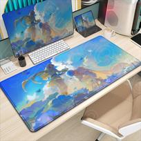 Gražus Anime HD Spaudinys Mielas Frieren Per Laidotuves Pelės Padėkliukas XXL xmm Pelės Padėkliukas Didelis Prailgintas Mause Darbalaukio Kilimėliai Draugo Dovana 800x300x2mm blue