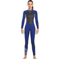Womens 3mm Full Sleeve Wetsuit Snorkeling Surfing Diving Winter Swimming UV Protection Warm Chloroprene Neoprene XXL black