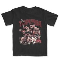 COMBATWEAR Llia Topuria Bootleg UFC T-Shirt, UFC Shirt, Graphic Tee T-Shirt XS gray