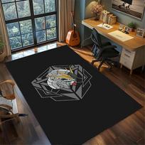 Gundam Gamer Room Rug Large Area Non Slip Washable Floor Mat Bedroom Decor 60x90cm brown