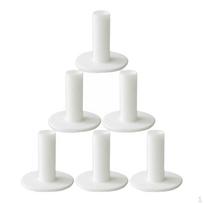 6 Gummi Golf Driving Range Praxis T Halter Tees Werkzeug 60mm white