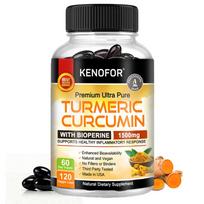 Kenofor Turmeric Curcumin Supplement, 1500mg, 95% Curcuminoids, with BioPerine, 120 Caps 120 Capsules