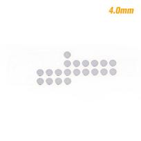 20Pcs In-ear Earphone Filter Dust Net Earbuds Dust-proof Steel Mesh With Glue 4.0-5.0mm white