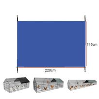 Vištidės aptvaro uždangalas su 420D Oksfordo audiniu, pralaidus orui ir vandeniui, su UV apsauga vištidės narvui 220x145cm mėlyna