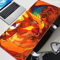 Animacinis Charizard Pokemon pelės kilimėlis Lygus paviršius Neslystantis guminis stalo kilimėlis Didelis dydis žaidimų klaviatūros kilimėlis Studentams Namų biuro naudojimui 30cmx60cm red