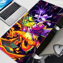 Animacinis Charizard Pokemon pelės kilimėlis Lygus paviršius Neslystantis guminis stalo kilimėlis Didelis dydis žaidimų klaviatūros kilimėlis Studentams Namų biuro naudojimui 30cmx80cm