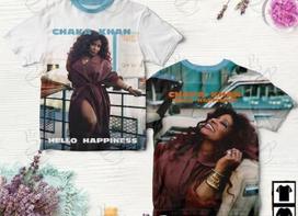 Chaka Khan Hello Happiness Album For Fan 3D T-shirt All S to 5XL 2F1853 M gray