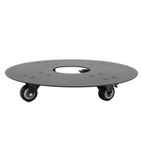 Rolling Plant Stand with Lockable Wheels Quiet Carbon Steel Water Resistant Weather Resistant Round Plant Dolly for 16inch