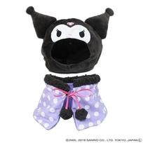 [Naito Design Institute] Pliušinis kostiumas Kuromi, Dydis M, Pliušiniai drabužiai nuo 6 metų, Kepurės plotis: apytiksliai. 19,5 cm black
