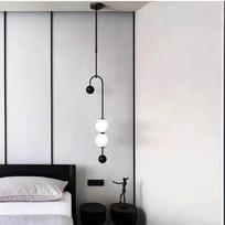 OEING Adjustable Spherical Bedside Pendant Lamp gray