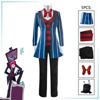 Trendy Manya Yuan Anime New Hell Inn Vox Uniform Cosplay Costume Anime Cosplay Attire M blue