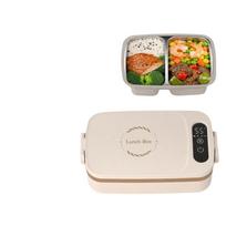 Fast Heating USB Heated Lunch Box Wireless Cordless Food Warmer Electric Lunch Box  Travel Meals Double Grid