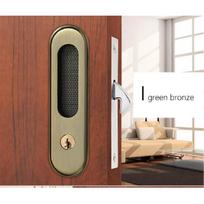 KAK Mute Mortice Sliding Door Lock Hidde Handle Interior Door Pull Lock Modern Anti-theft Room Wood Door Lock Furniture Hardware I