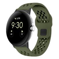 Breathable Sports for Google Pixel Watch 4 3 45mm 41mm Silicone Band Strap For Pixel 2 1 41mm Smartwatch Replacement Soft Bracel For Pixel 3 41MM black