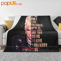 Rupaul Love Yourself-Loose Fit Lgbtq Drag Race Fan Ultra-Soft Blanket Quilt Winter Sofa Cover Bed Covers Size: 75*100cm, Weight: 230 GSM