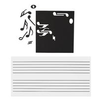 nijimomo Musical Staff Magnetic Note Set for Whiteboard, Music Scales, Keyboard, Beginner (Staff only) gray
