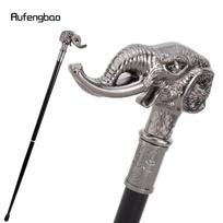 Silver Elephant Tusks Luxury Walking Stick  Stage Cane Decorative Stick Cane Cosplay and Parties, for Cosplay & Party Cane VariantValue gray