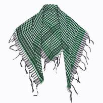 Cotton Plaid Keffiyeh Head Neck Scarves Arab Wrap With Tassel Shemagh Desert Scarf Ready Stock Available žalia