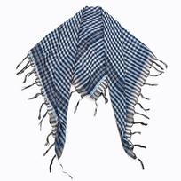 Cotton Plaid Keffiyeh Head Neck Scarves Arab Wrap With Tassel Shemagh Desert Scarf Ready Stock Available šviesiai mėlyna spalva