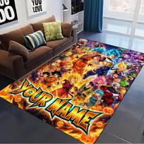 Name Custom Anime Dragon Ball Carpet Rug for Living Room Bedroom Home Sofa Decoration,Kids play Non-slip Floor Mat 100x120cm( 39x47in )