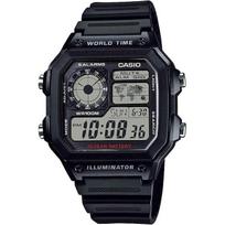 Casio World Time AE-1200WH-1AV Digital Watch (Black) gray