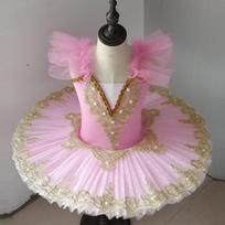 Tiutu Baleto LED Šviesa Gulbių Ežeras Balerina Blynų Mergaitė Baleto Suknelė Vaikų Šokių Kostiumai 120cm kūdikio rožinė spalva