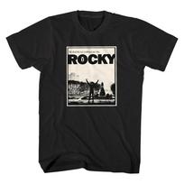 Rocky Balboa Milijonas prieš vieną Šūvį Filmo Plakatas Vyriški Marškinėliai Bokso Čempionas M white