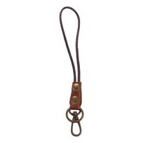 Keychain Genuine Leather Badge Holder ID Card Holder Neck Strap Wrist Neck Lanyard Work Card Holder Leather Lanyard