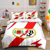 Red and White Shield Bedding Set Bedding Duvet Cover Set Duvet Cover Pillowcases  (1 * Duvet Cover 2 * Pillowcases, without duvet insert) 135x200cm red