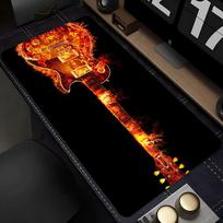 Vibrant Rock Band Guitar Dark Music Art NonSlip Rubber Mouse Pad For Precise Mouse Control Gaming Laptop Desktop Work 800x300x3mm