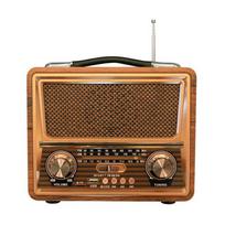 Vintage dizaino belaidis Bluetooth garsiakalbis radijo imtuvas įkraunamas FM/AM/SW USB/SD/TF HIFI stereofoninis MP3 grotuvas M geltona