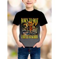Fashion Boys T-shirt Clothing TUNG TUNG SAHUR Italian Brainrot 3D Cartoon Print Man T-shirt Children's Sport Breathable Clothing XL black