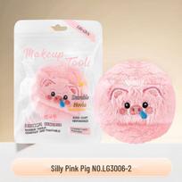 Choose Life: Soft, Cute Plush Powder Puff - Comfortable, Skin-Friendly, Thick Flocking for Setting Powder. beige