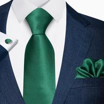 Paisley rašto kaklaraiščių rinkinys: Vyriškas Kaklaraištis, Kišeninė Skarelė ir Manžetės – Formalus Rinkinys Sandėlyje blue