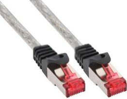 InLine laidas Patch Cat.6 S/FTP PiMF 0,5 m permatomas (76450T)