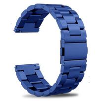 20 mm 22 mm metalinis dirželis, skirtas Huawei Samsung Galaxy Watch 4 Classic 46 mm/42 mm apyrankės diržas, skirtas laikrodžiui 5/4 44 mm/40 mm 5 Pro / Huawei laikrodžio apyrankė 20mm blue