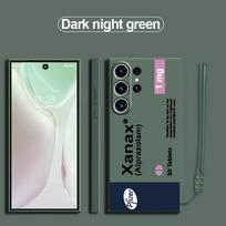 Phone Cover Case for Samsung Galaxy S25 S23 Note 20 10 Ultra S22 S25Edge S20 FE S21 Plus S24 Ultra Fashion X-XANAX Chill Pill Galaxy Note20 Ultra black