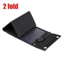 Foldable Solar Panel Charger USB 5V DC Portable Power Supply Outdoor Solar Panel for Mobile Devices Full‑Time Charging for Camping Outside Activities 2 Foldable-4W