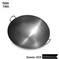 Zhongji 55cm Tradicinis kalto ketaus wok black