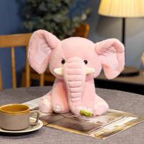 Popular birthday gift cute benny baby elephant plush toy elephant sleeping pillow soothing doll doll 40Cm (pink) white
